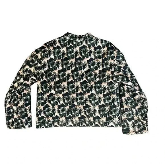 Rachel Comey for Target Animal Print Quilted Jacket Size M Black White Green - Picture 3 of 8